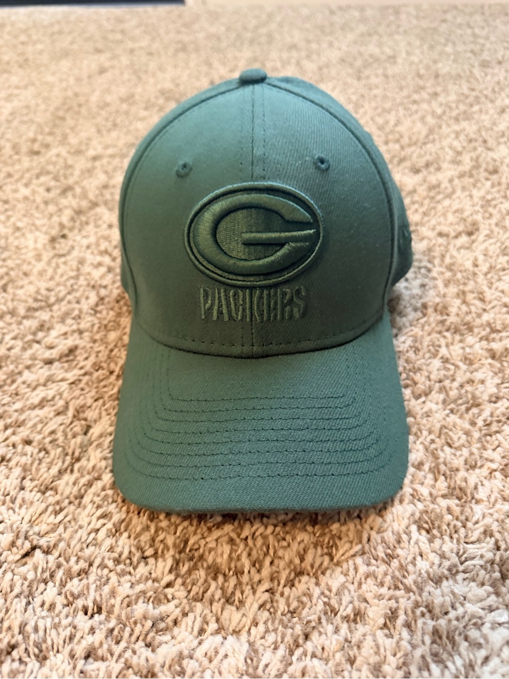 New Era Green Green Bay Packers Curved Brim Hat